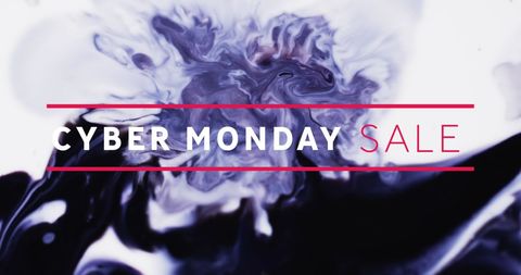 Cyber Monday Sale Digital Promotion on Abstract Background