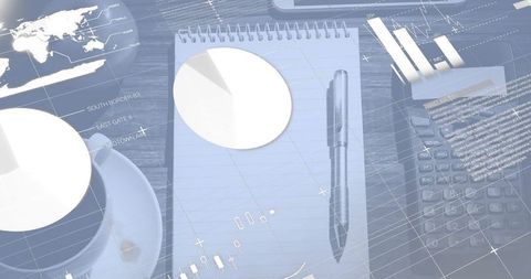 Business Tools Overlays with Graphs and Charts Decor - Download Free Stock Images Pikwizard.com
