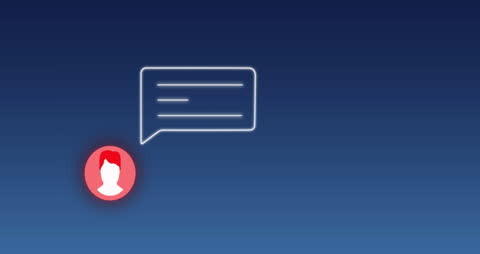 Abstract Digital Communication and Networking Concept Art