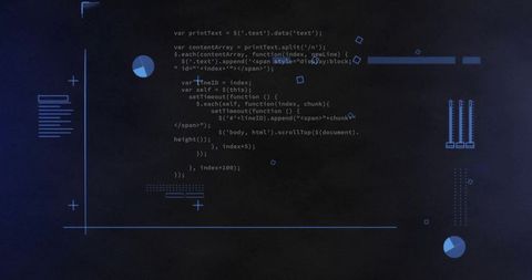 Abstract Data Processing Code on Dark Background - Download Free Stock Images Pikwizard.com