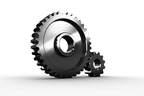 transparent illustration metal cogs interlocking set on axis - Download Free Stock Videos Pikwizard.com