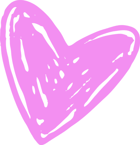 pink hand-drawn heart sketch on transparent background - Download Free Stock Videos Pikwizard.com