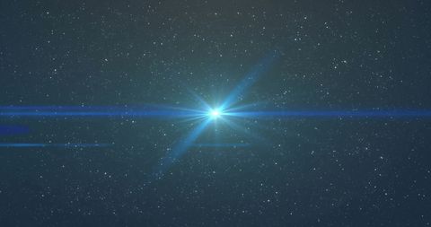 Bright Starburst in Space with Starry Background - Download Free Stock Images Pikwizard.com