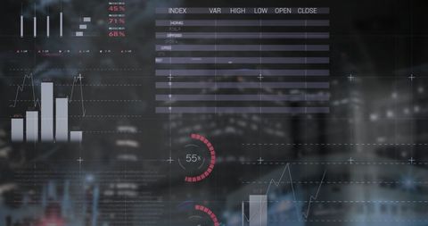 Futuristic Digital Interface Overlaying Cityscape - Download Free Stock Images Pikwizard.com