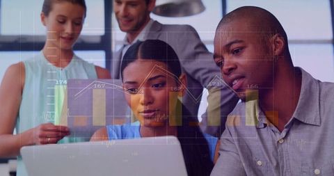 Diverse Business Colleagues Analyzing Financial Data Together - Download Free Stock Images Pikwizard.com