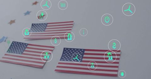 Eco-friendly concepts integrated with american flags feature