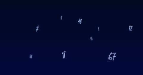 Floating Numbers and Symbols on Dark Blue Background - Download Free Stock Images Pikwizard.com