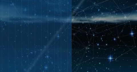 Starry Night Sky with Constellation Patterns and Glowing Stars - Download Free Stock Images Pikwizard.com