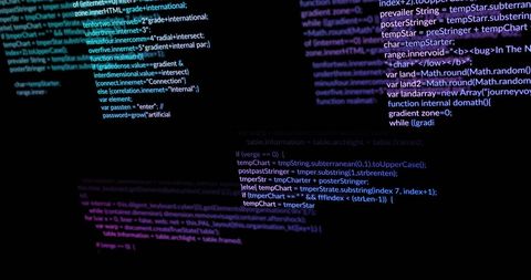 Digital Data Processing and Code on Black Background - Download Free Stock Images Pikwizard.com