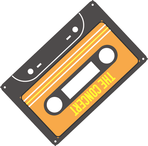 Vintage Orange Cassette with Transparent Background for Nostalgic Design - Download Free Stock Videos Pikwizard.com