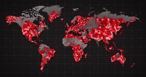 Visualizing Global COVID-19 Impact Across World Map