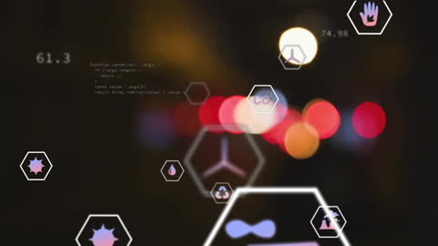 Abstract Eco Data Processing in Urban Environment Animation