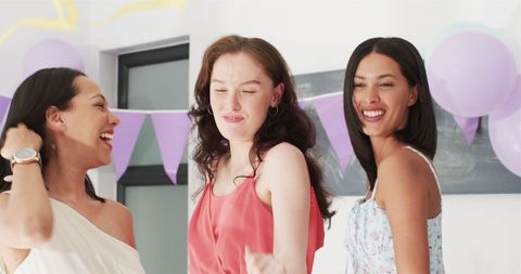 Diverse Friends Celebrating Birthday with Joy