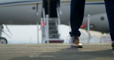 Business Executive Boarding Private Jet at Airport - Download Free Stock Images Pikwizard.com