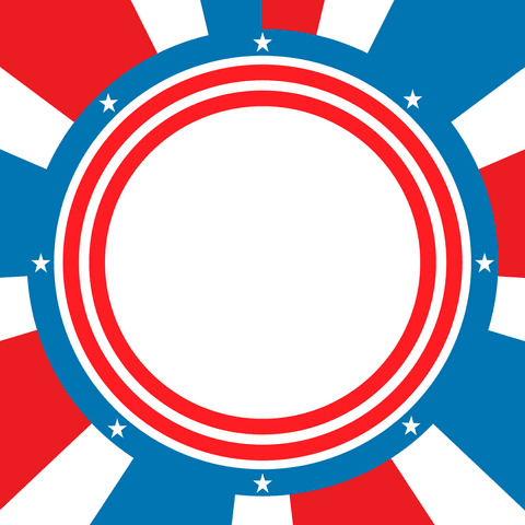 Patriotic Star-Studded Transparent Circular Design - Download Free Stock Videos Pikwizard.com
