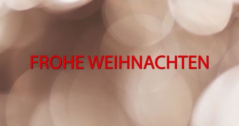 Festive Frohe Weihnachten Greeting on Soft Light Background