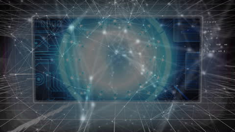 Global Network Connections Conceptual Animation