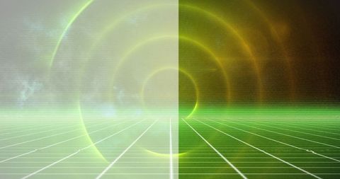 Futuristic Radar Interface with Digital Grid Background - Download Free Stock Images Pikwizard.com