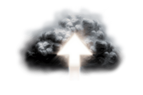 transparent dark cloud with illuminated upward arrow - Download Free Stock Videos Pikwizard.com