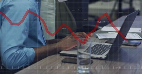 Analyzing Financial Data Interactively in Sleek Office - Download Free Stock Images Pikwizard.com