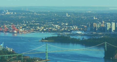 Financial Data Over Digital Cityscape Horizon