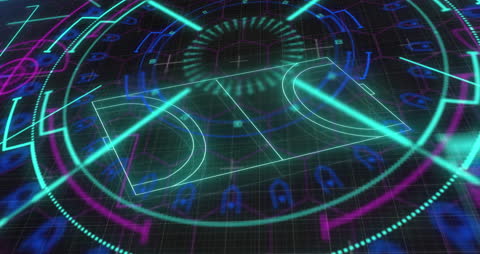 Digital Data Network Technology Connections Animation