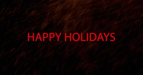 Festive Happy Holidays Greeting Card with Dynamic Snowflakes