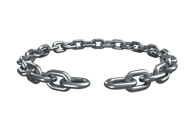 Transparent 3D Broken Silver Chain Symbolizing Freedom and Resilience - Download Free Stock Videos Pikwizard.com