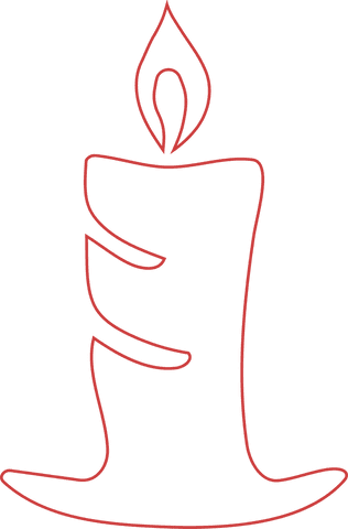 Red Candle Line Art on Transparent Background for Celebrations - Download Free Stock Videos Pikwizard.com