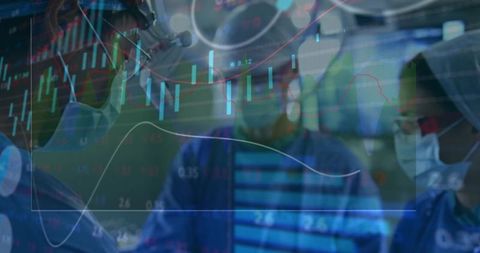 Surgeons collaborating in or with financial technology integration