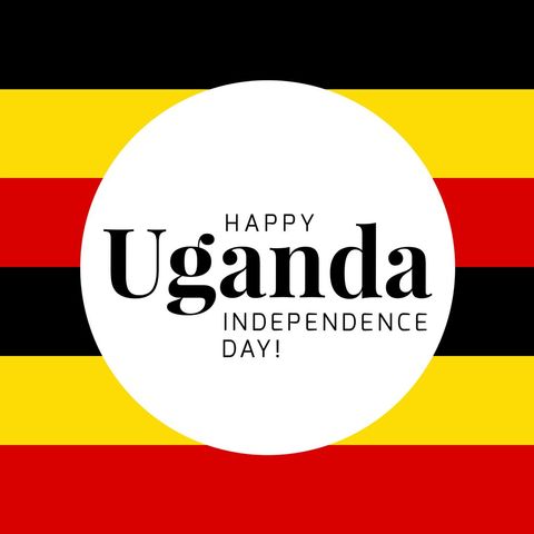 uganda independence day greeting on flag background - Download Free Stock Templates Pikwizard.com