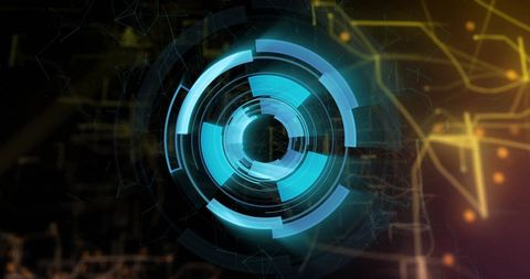 Digital Data Processing with Futuristic Holographic Interface - Download Free Stock Images Pikwizard.com