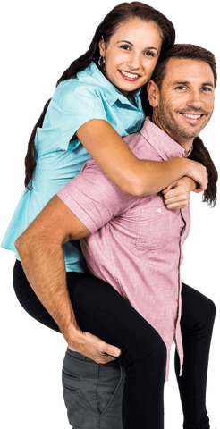 couple bonding with laughing man piggybacking partner - Download Free Stock Videos Pikwizard.com