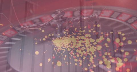 Roulette Wheel and Interactive Financial Data Overlay