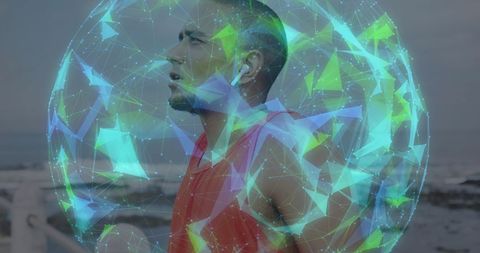 Digital Integration of Technology with Outdoor Fitness Insight - Download Free Stock Images Pikwizard.com