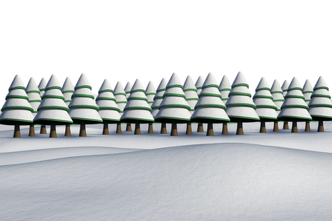 snowy pine forest on transparent background for seasonal design - Download Free Stock Videos Pikwizard.com