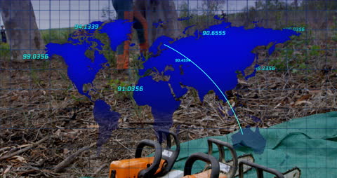 Global Connectivity in Forestry Industry Digital Interface