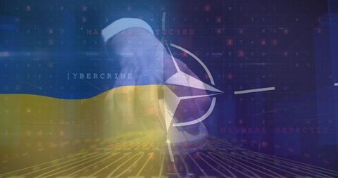 Cyber warfare against ukraine and nato with cybercrime