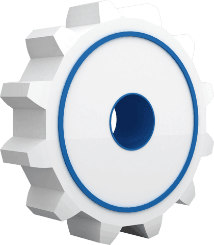 Transparent Gear Symbol with Blue Accent Close-Up - Download Free Stock Videos Pikwizard.com