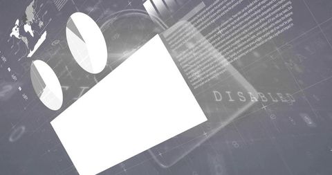 Abstract Futuristic Digital Data Visualization Concept