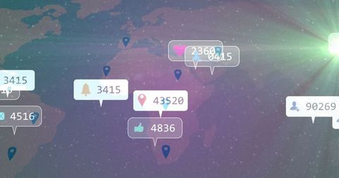 Futuristic Global Connectivity Digital Interface Concept