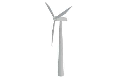 transparent vector illustration of white wind turbine energy icon png - Download Free Stock Videos Pikwizard.com