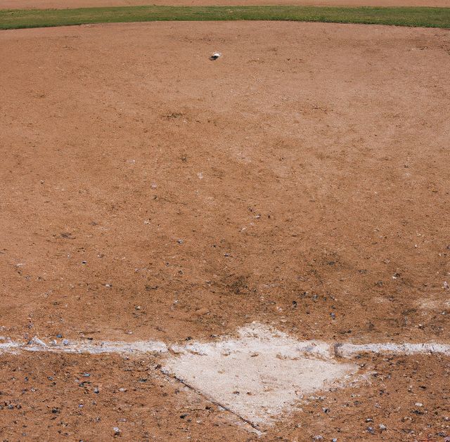 General view of baseball diamond pic with white base and lines - Download Free Stock Photos Pikwizard.com