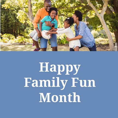 Family celebrating outdoor fun and togetherness in nature