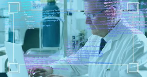 Senior Scientist Coding in High-Tech Laboratory Environment - Download Free Stock Images Pikwizard.com