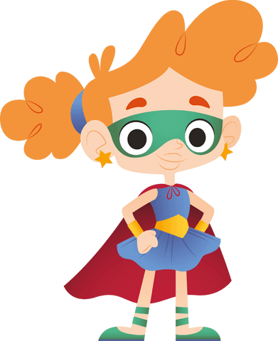 Superhero Girl Character with Red Cape on Transparent Background - Download Free Stock Videos Pikwizard.com