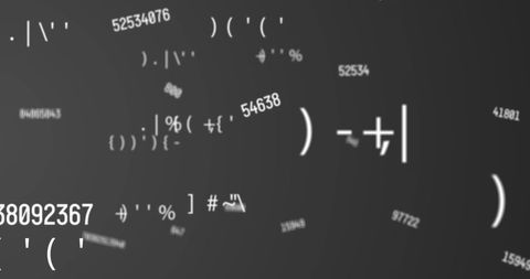 dynamic symbols and numbers on grey background - Download Free Stock Images Pikwizard.com