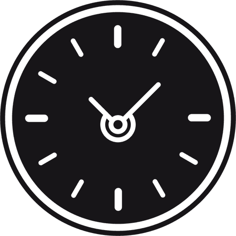 Minimalist Clock Face Illustration Transparent Background - Download Free Stock Videos Pikwizard.com