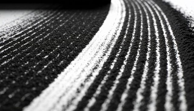 Creating Monochrome Stripe Texture with Repeating Granular Ridges, Macro Detail