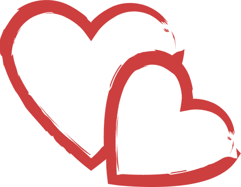 Connected Red Hearts on Transparent Background Symbolize Love - Download Free Stock Videos Pikwizard.com